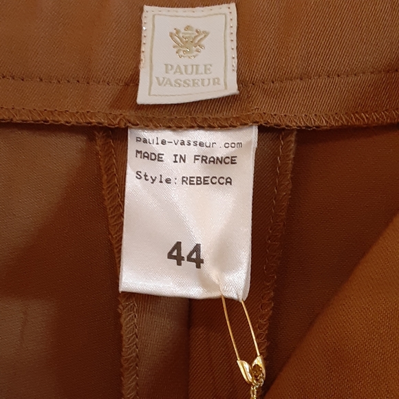 PAULE VASSEAU Wool Blend Flare Leg Trousers Size 44 / 12 Rebecca - Picture 2 of 11